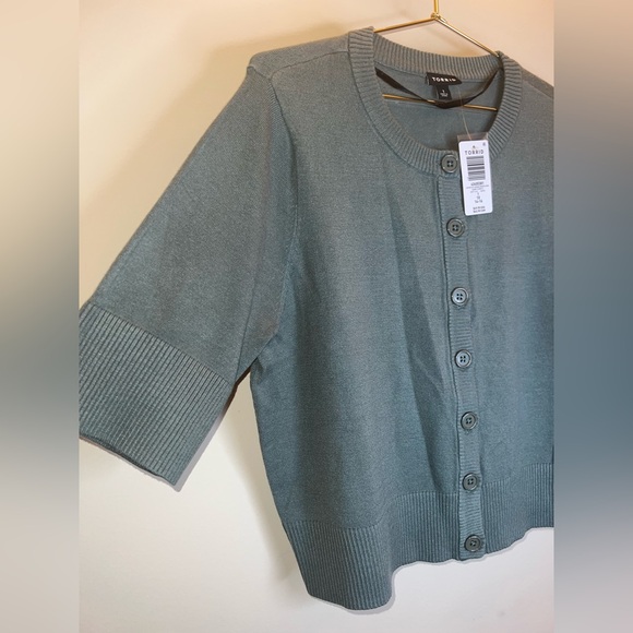Torrid Everyday Soft Cardigan Shrug Dark Forest Green 1X NWT - Picture 5 of 7